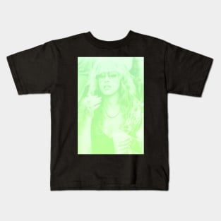 Stevie Nicks mode green Kids T-Shirt